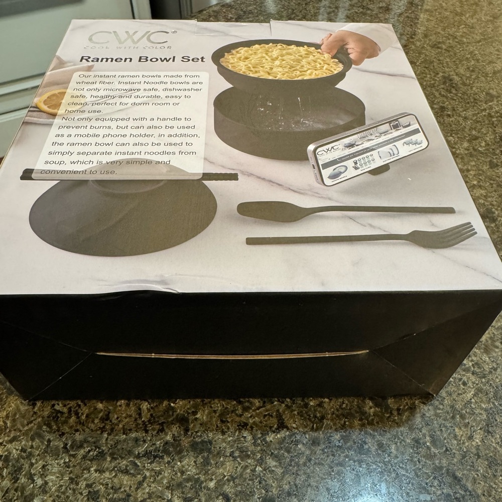 CWC Black Ramen Bowl Set - Picture 6 of 7